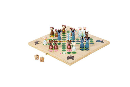 Ludo Brettspiel "Farmtiere" aus Holz🐮🐭